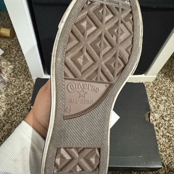 Converse All Star Black and White High Tops - Picture 3 of 4